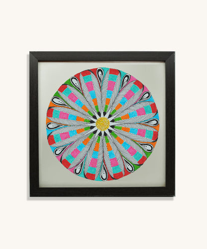 Handmade Mandala Art Frame Black Edition