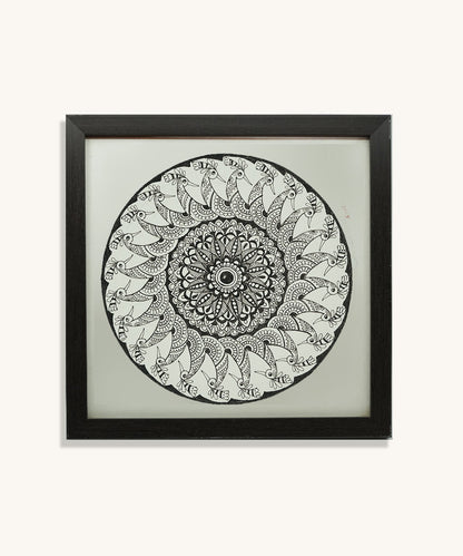Handmade Mandala Art Frame Black Edition