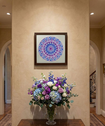 Handmade Mandala Art Frame Brown Edition