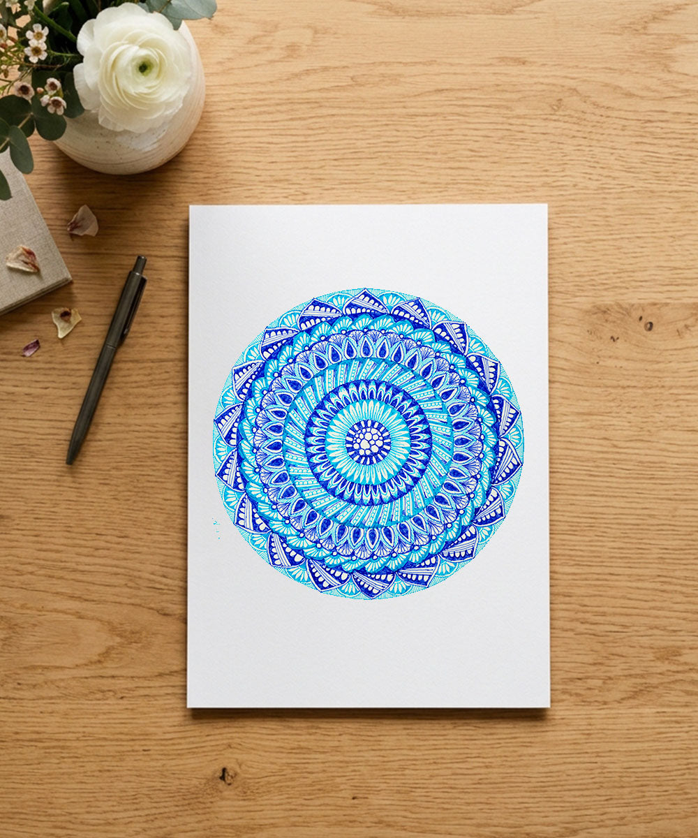 Handmade Mandala Art Frame Brown Edition