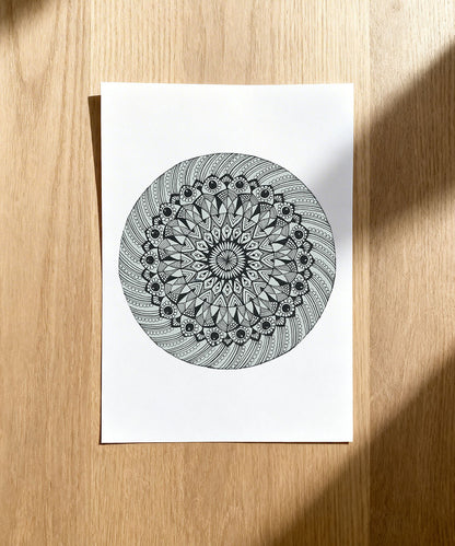 Handmade Mandala Art Frame Brown Edition