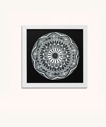 Handmade Mandala Art Frame White Edition