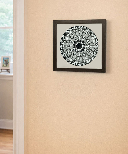 Handmade Mandala Art Frame Black Edition