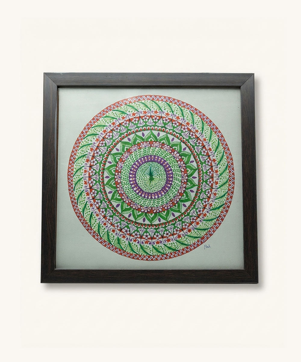 Handmade Mandala Art Frame Black Edition