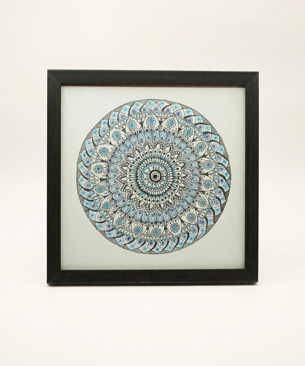 Handmade Mandala Art Frame Black Edition