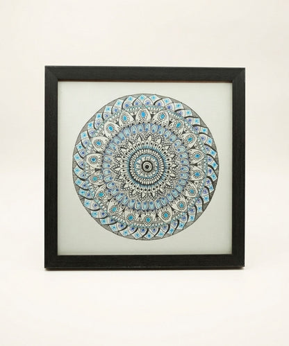 Handmade Mandala Art Frame Black Edition