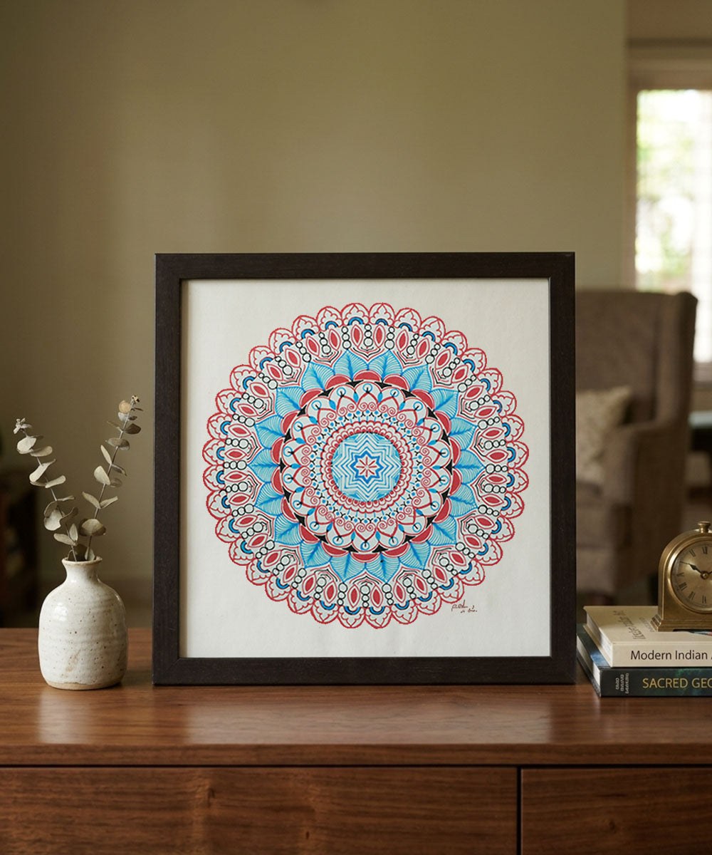 Handmade Mandala Art Frame Black Edition
