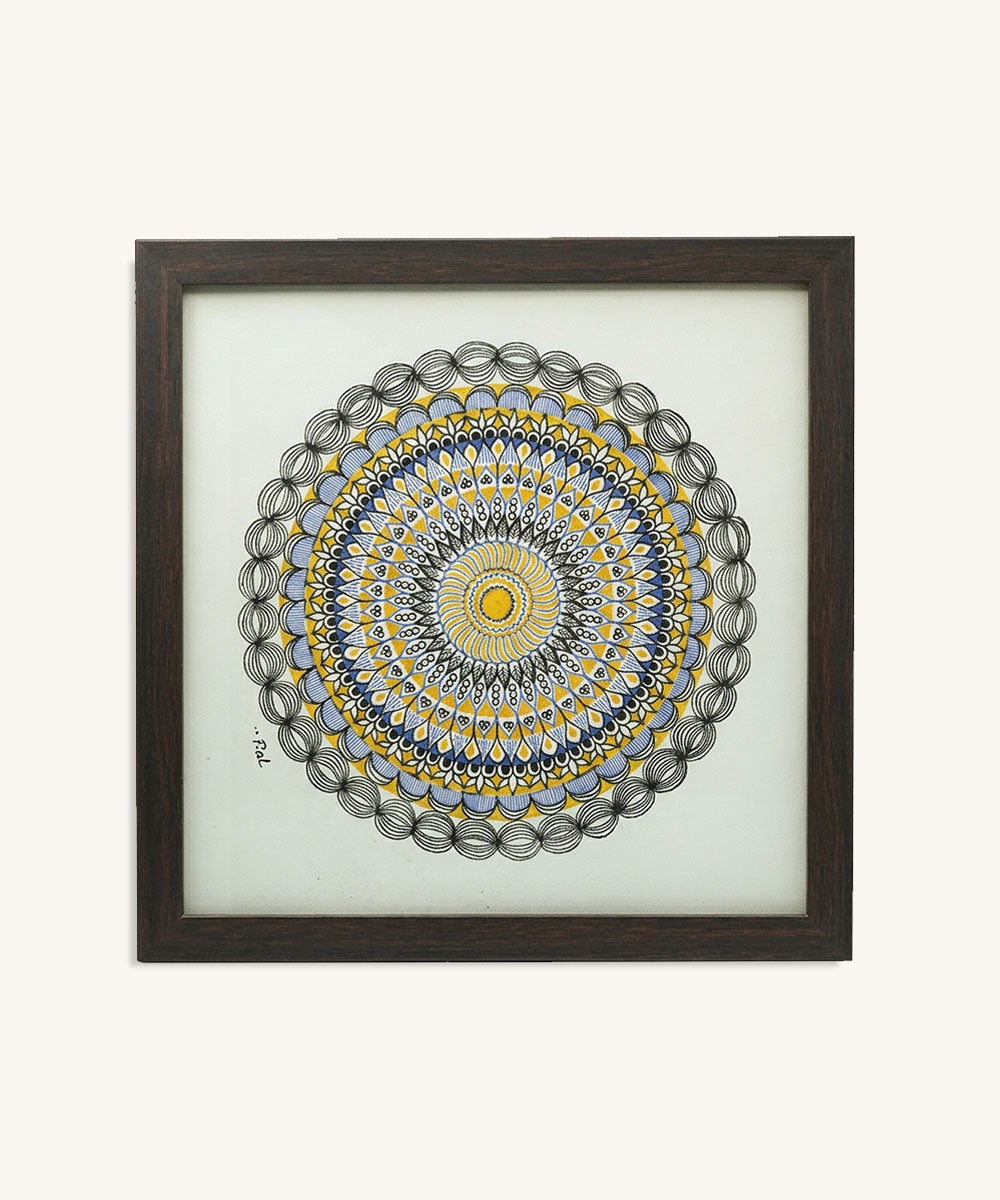 Handmade Mandala Art Frame Black Edition