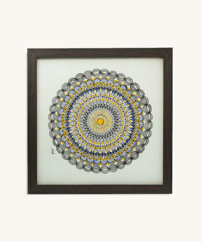 Handmade Mandala Art Frame Black Edition