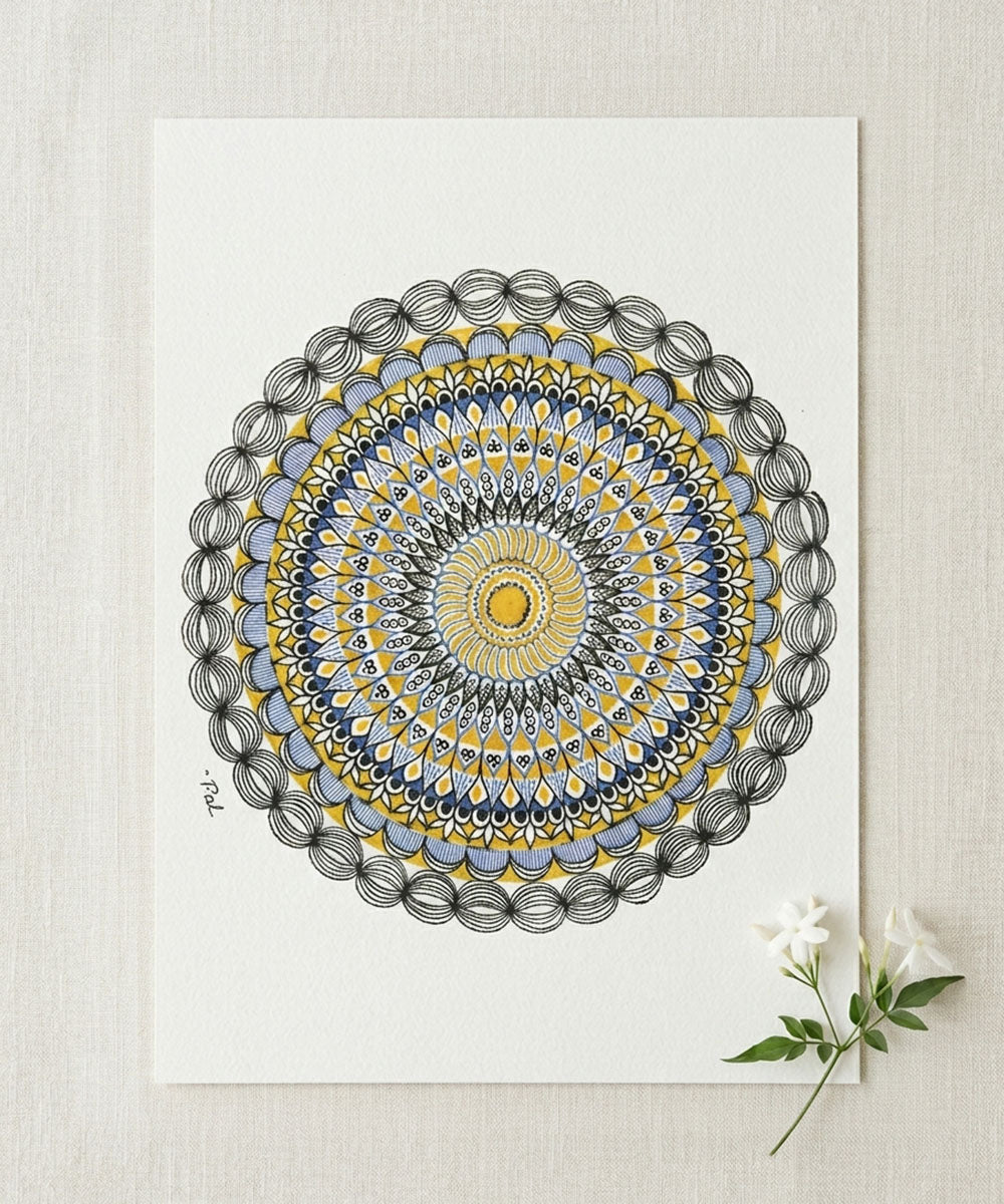 Handmade Mandala Art Frame Black Edition