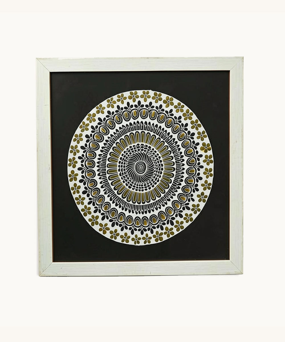 Handmade Mandala Art Frame White Edition