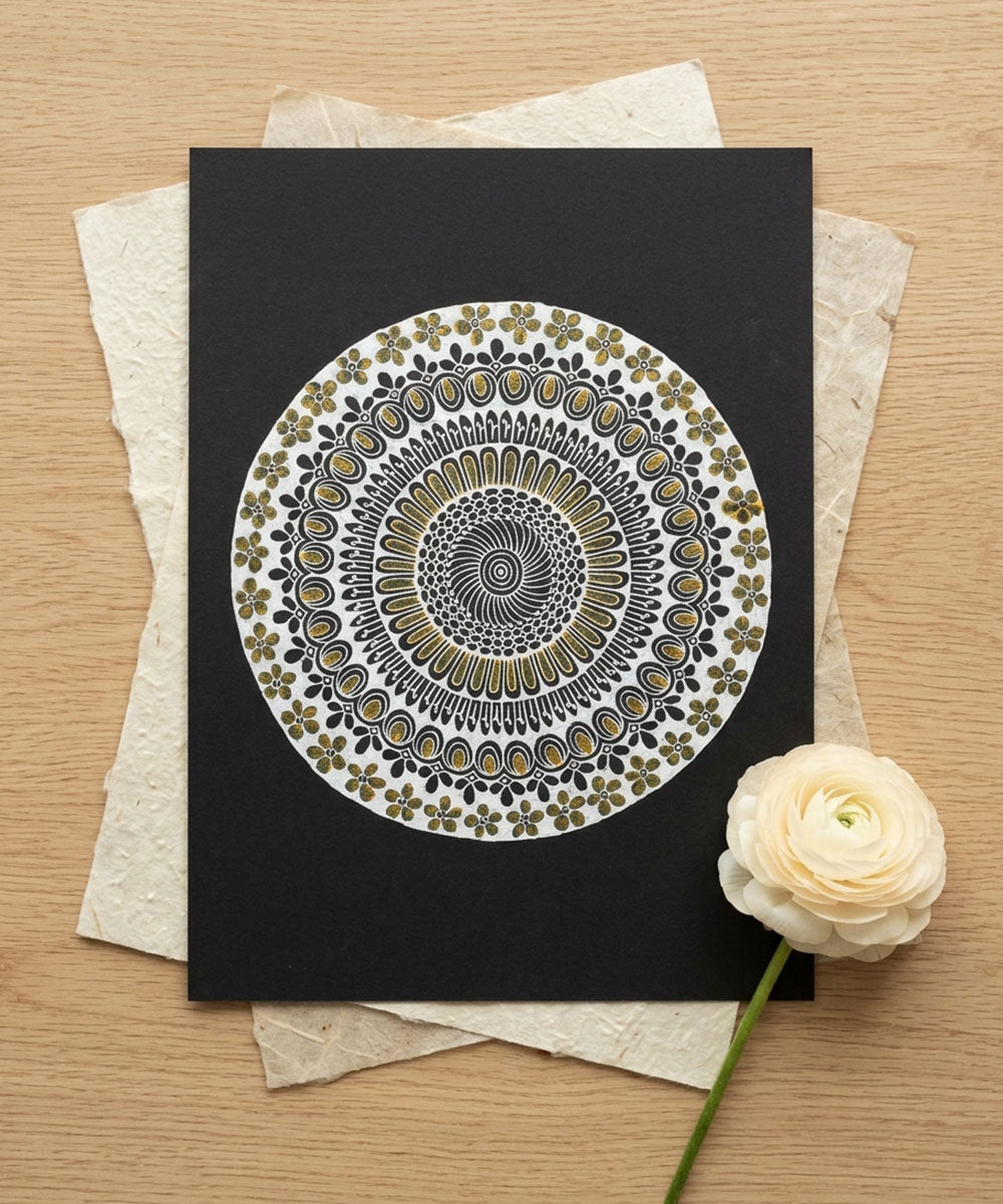 Handmade Mandala Art Frame White Edition