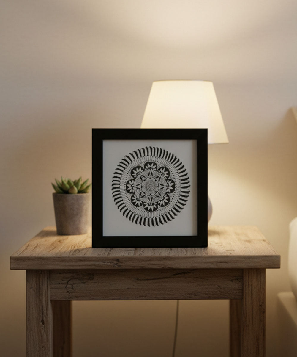 Handmade Mandala Art Frame Black Edition