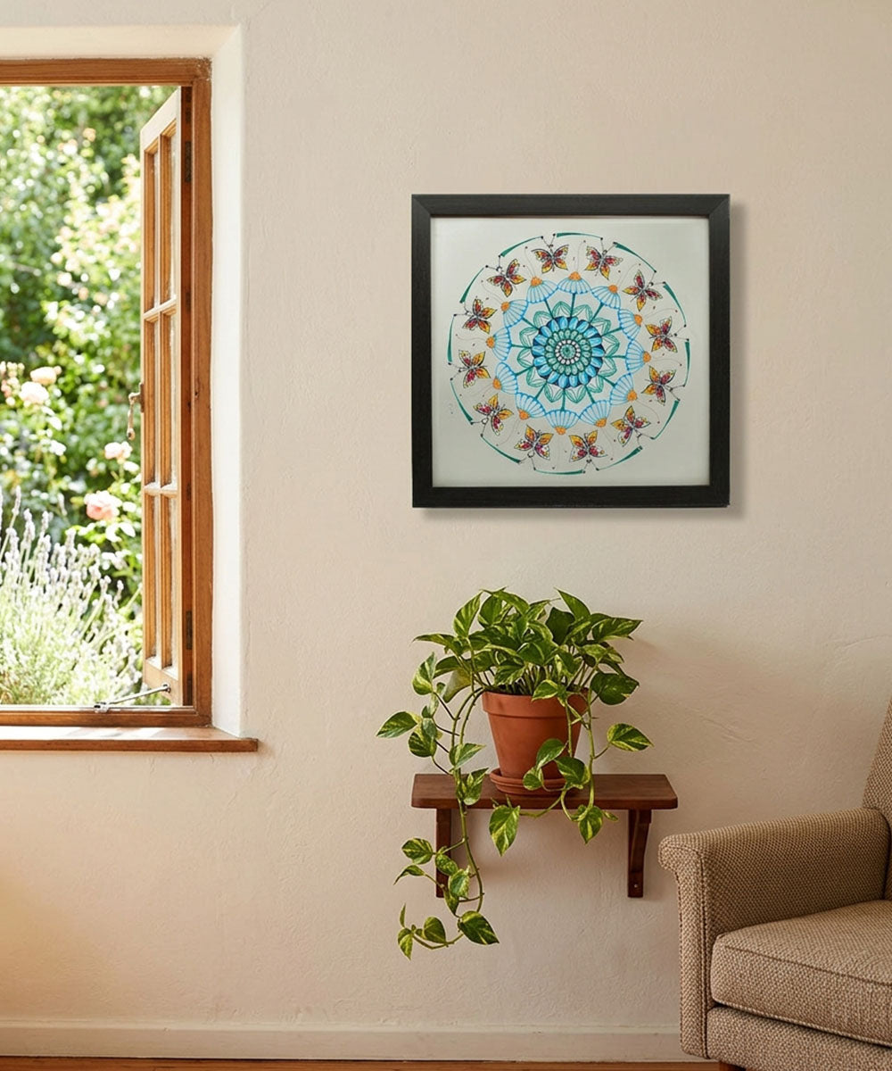 Handmade Mandala Art Frame Black Edition