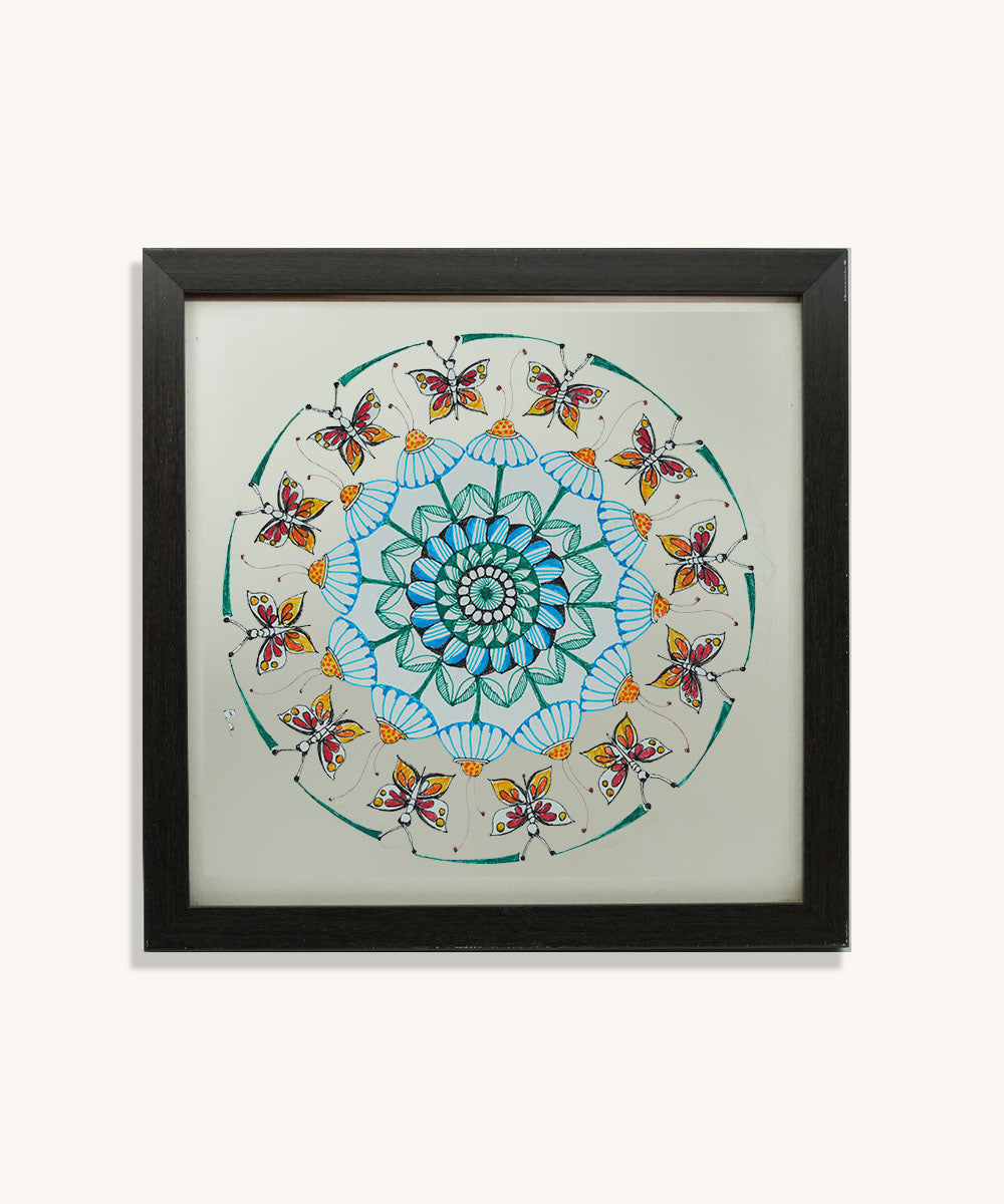 Handmade Mandala Art Frame Black Edition