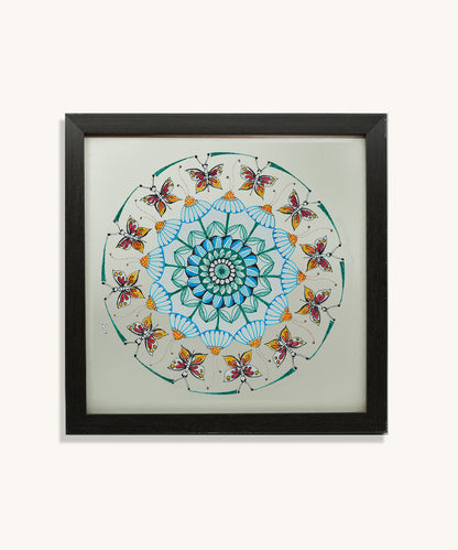Handmade Mandala Art Frame Black Edition