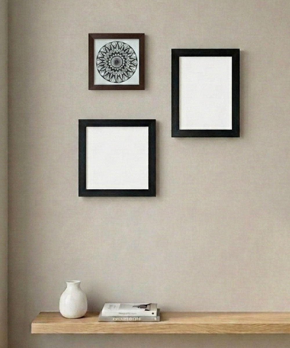 Handmade Mandala Art Frame Brown Edition