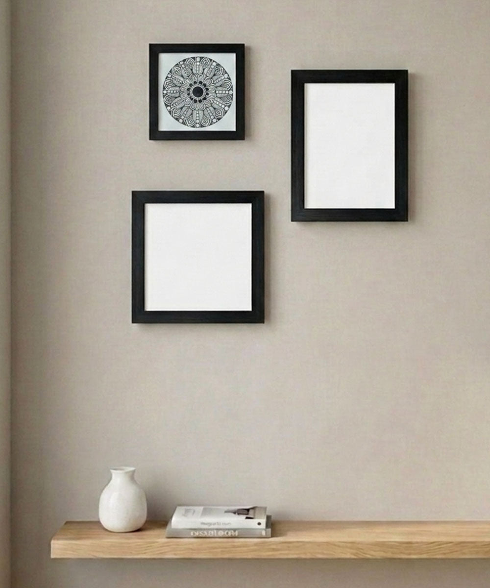 Handmade Mandala Art Frame Black Edition