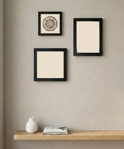 Handmade Mandala Art Frame Black Edition