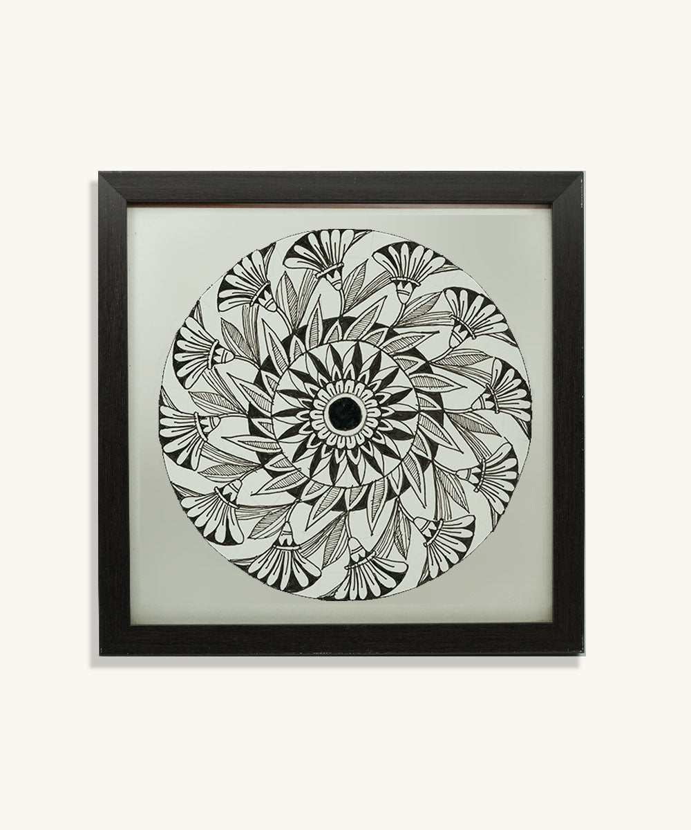 Handmade Mandala Art Frame Black Edition