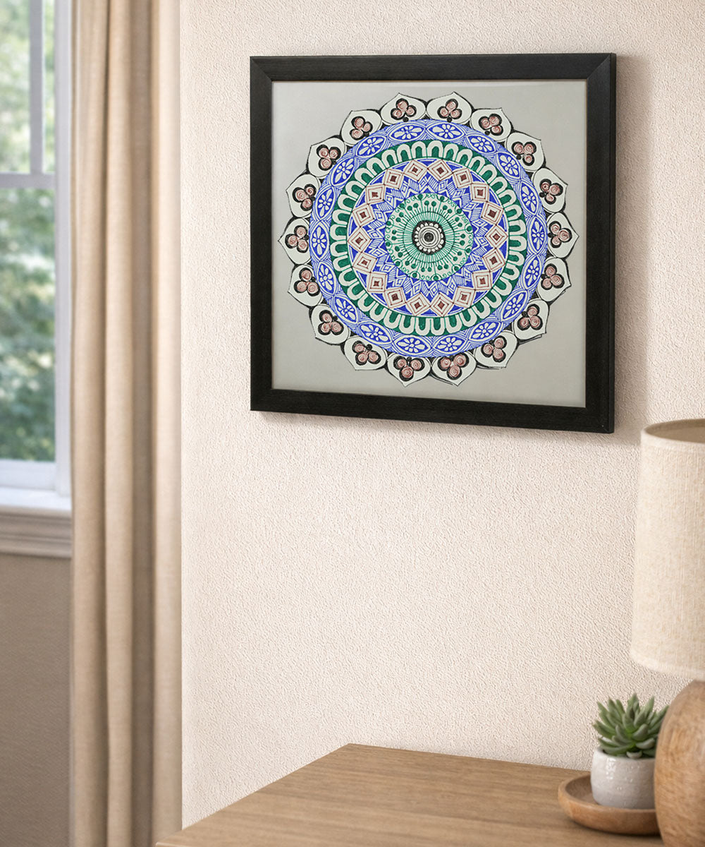 Handmade Mandala Art Frame Black Edition
