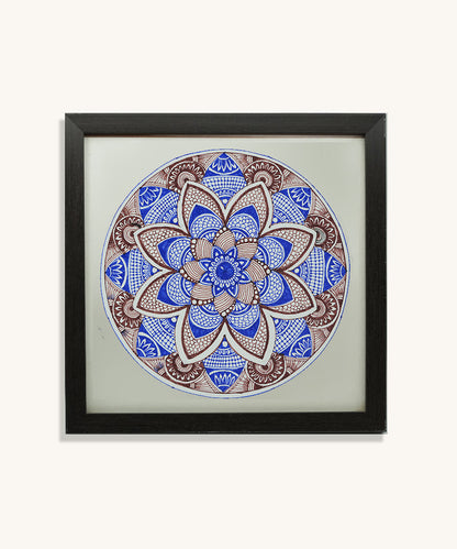 Handmade Mandala Art Frame Black Edition