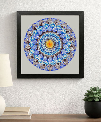 Handmade Mandala Art Frame Black Edition