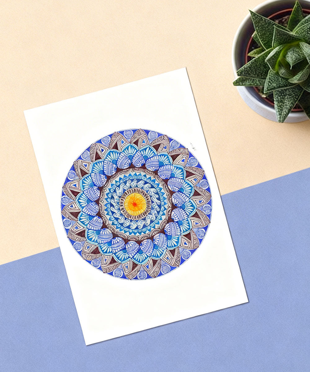 Handmade Mandala Art Frame Black Edition