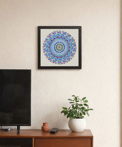 Handmade Mandala Art Frame Black Edition