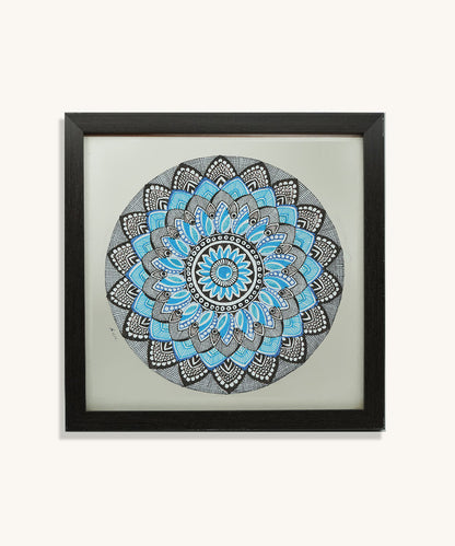 Handmade Mandala Art Frame Black Edition