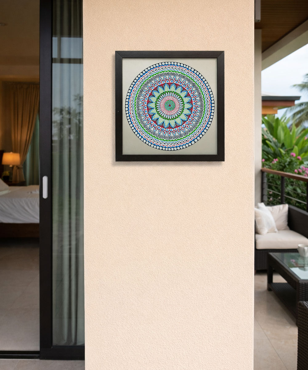 Handmade Mandala Art Frame Black Edition