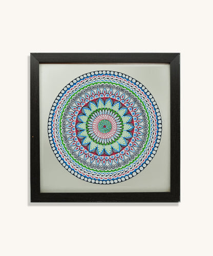Handmade Mandala Art Frame Black Edition
