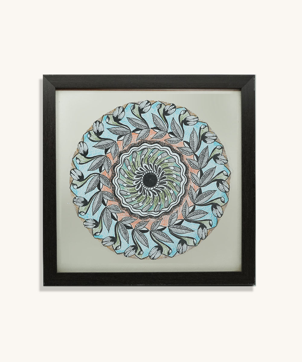 Handmade Mandala Art Frame Black Edition