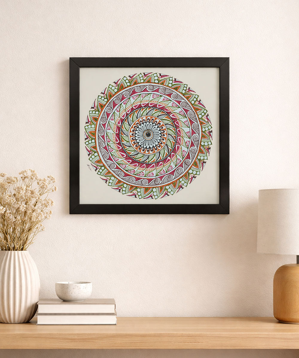Handmade Mandala Art Frame Black Edition