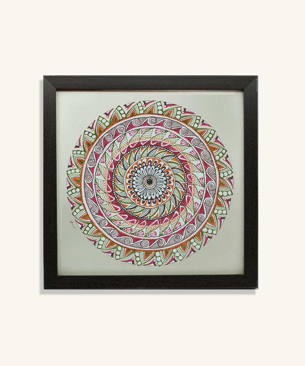 Handmade Mandala Art Frame Black Edition