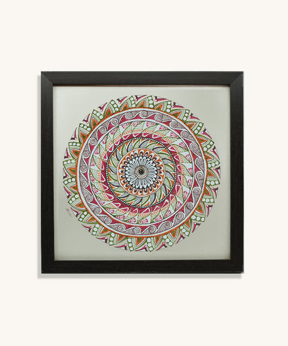 Handmade Mandala Art Frame Black Edition