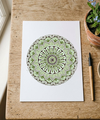 Handmade Mandala Art Frame Black Edition