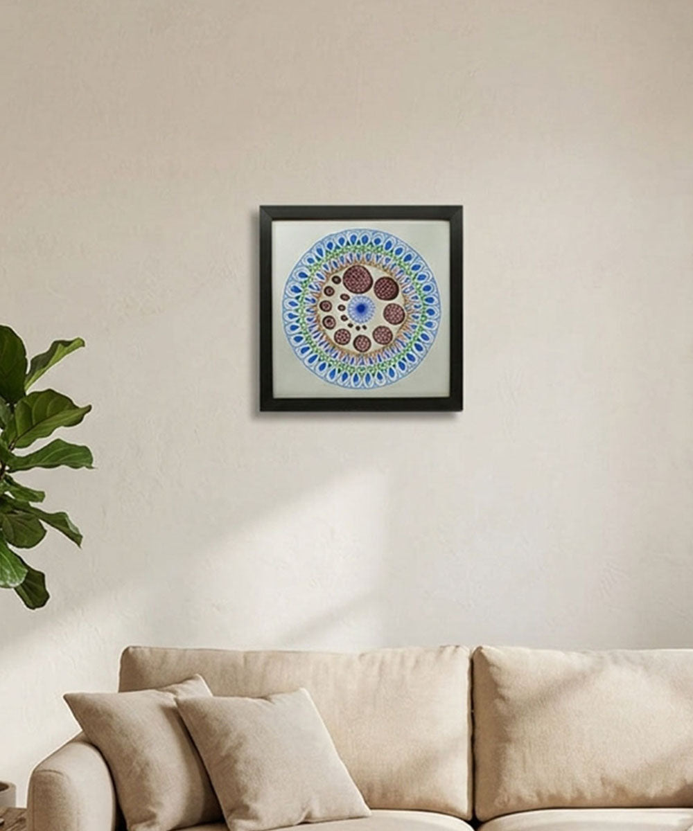 Handmade Mandala Art Frame Black Edition