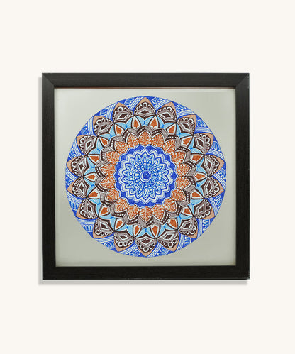 Handmade Mandala Art Frame Black Edition