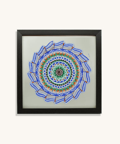 Handmade Mandala Art Frame Black Edition