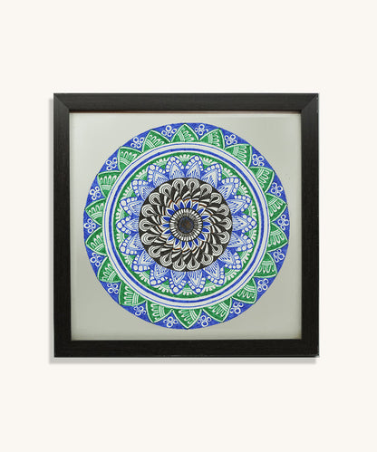 Handmade Mandala Art Frame Black Edition