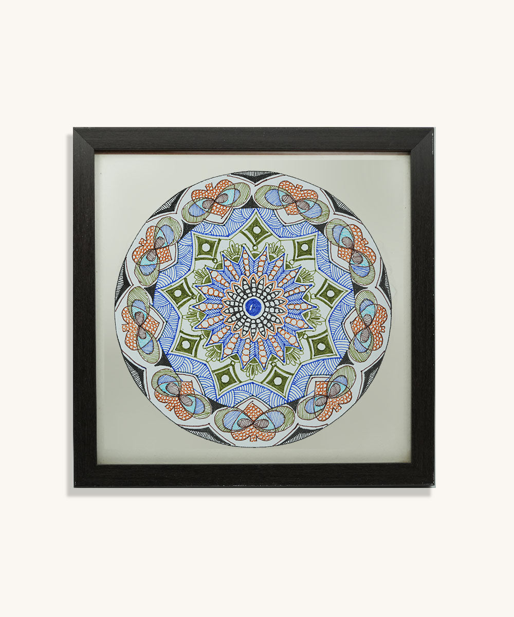 Handmade Mandala Art Frame Black Edition