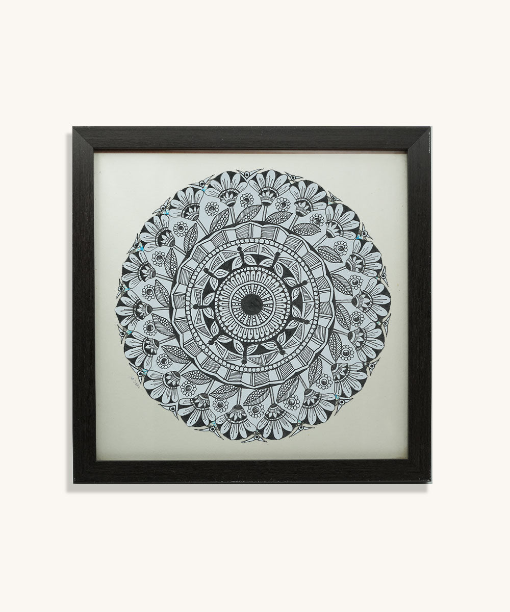 Handmade Mandala Art Frame Black Edition